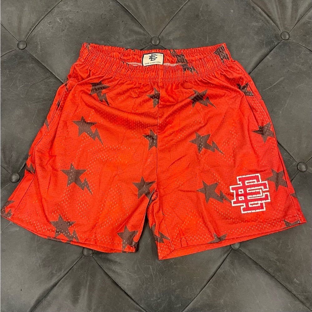 Eric Emanuel x BAPE EE Basic Shorth
Red/Black